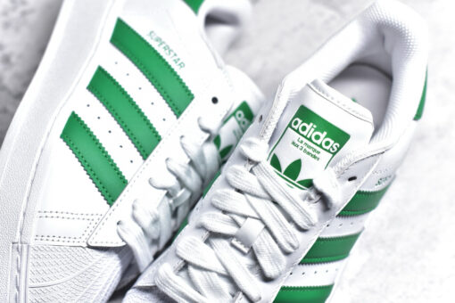 ADIDAS Original Superstar White-Green - Image 6