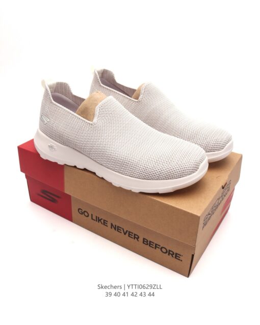 Skechers Slip ons Women Grey - Image 2